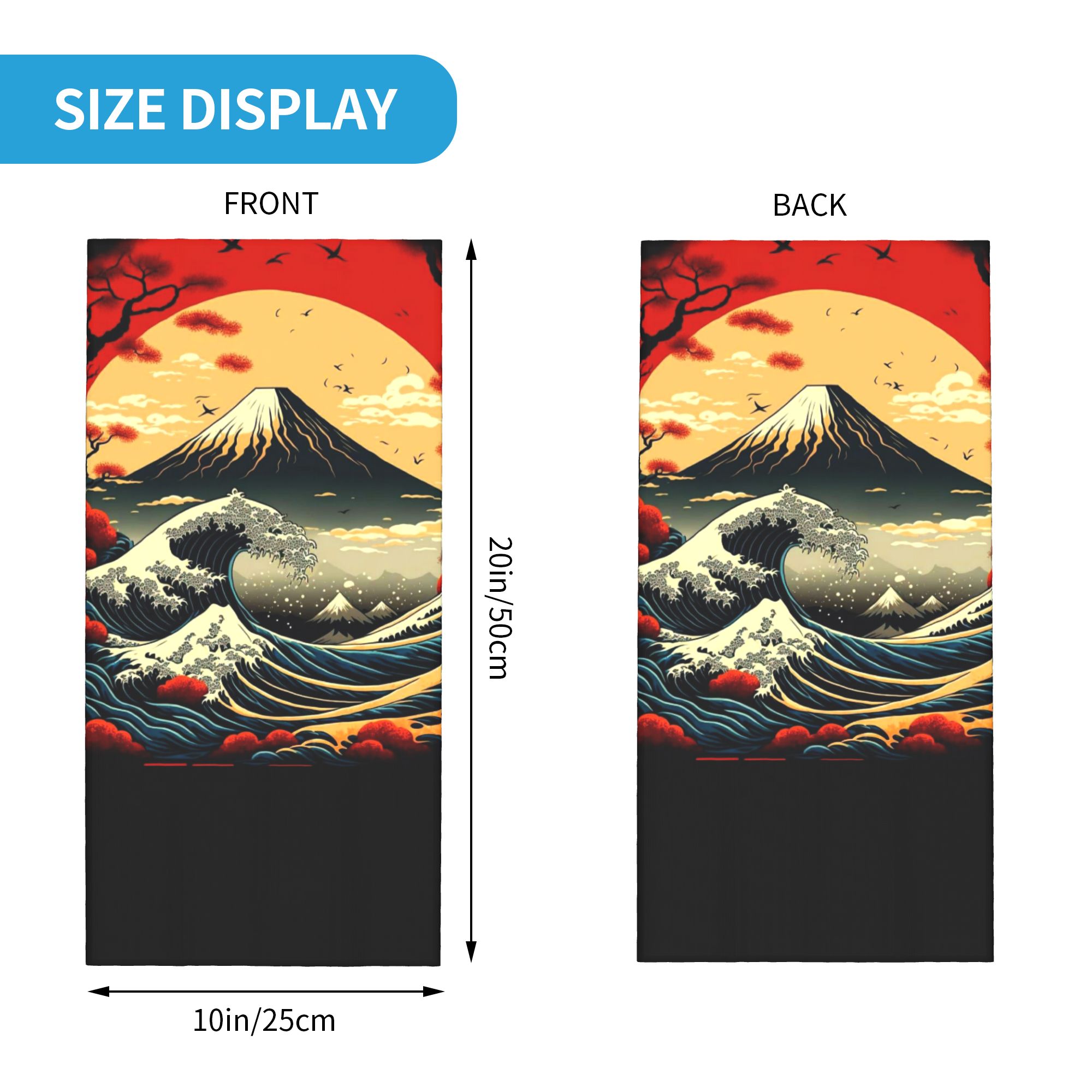 The Great Wave off Kanagawa Ba - огляд і ціна Neck Gaiter Fleece