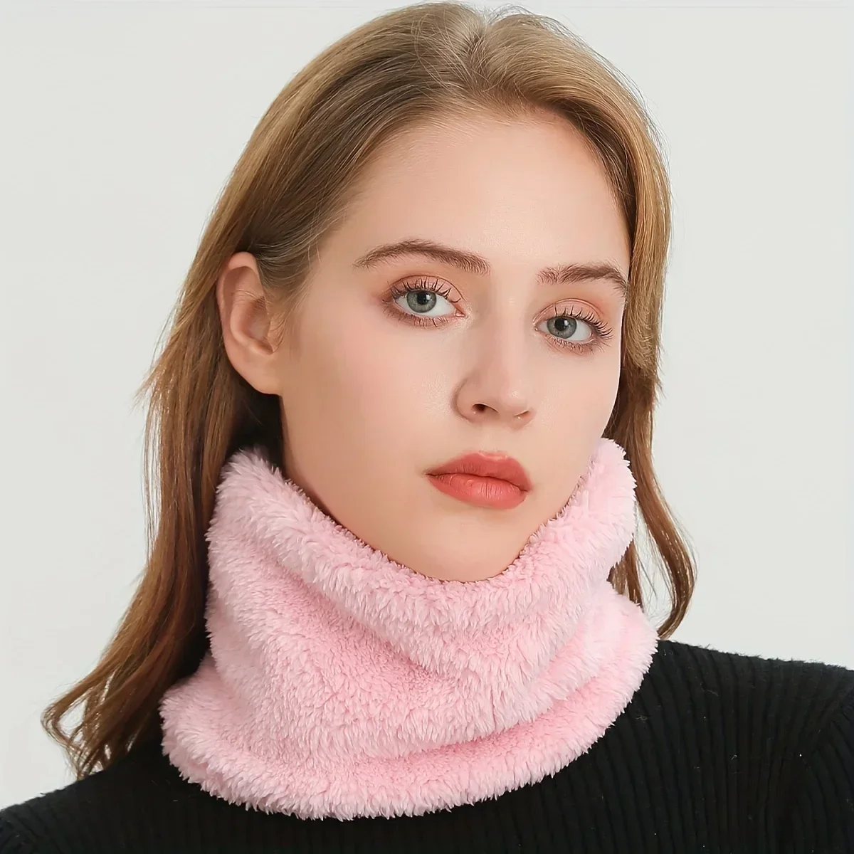 Windproof Plush Infinity Scarf - огляд і ціна Neck Gaiter Fleece
